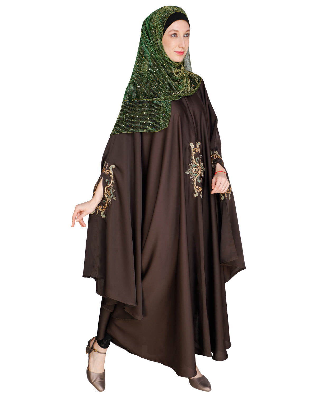 Irani Kaftan Dark Brown One Size