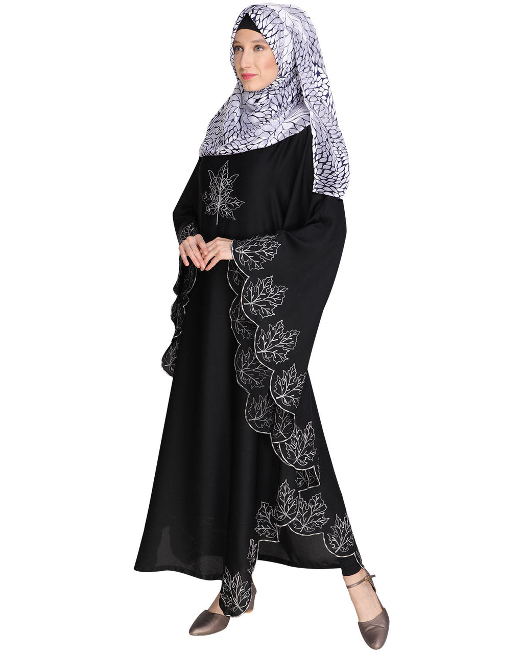 Spring Leaf Beige Kaftan Wine