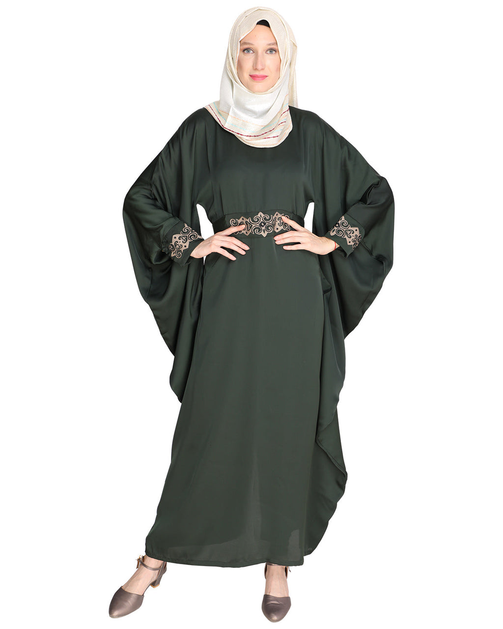 Amazeballs Black Kaftan Olive