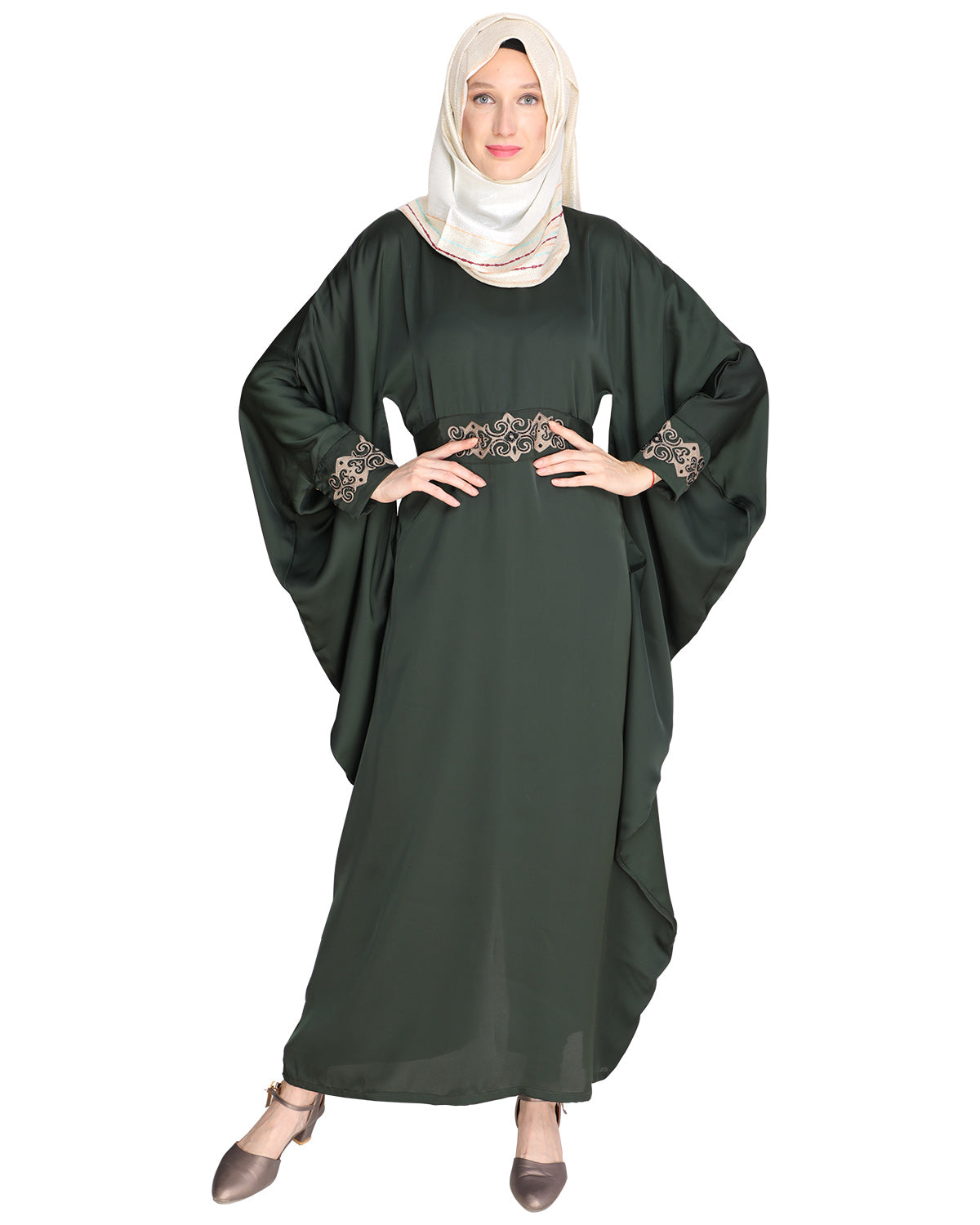 Amazeballs Black Kaftan Olive