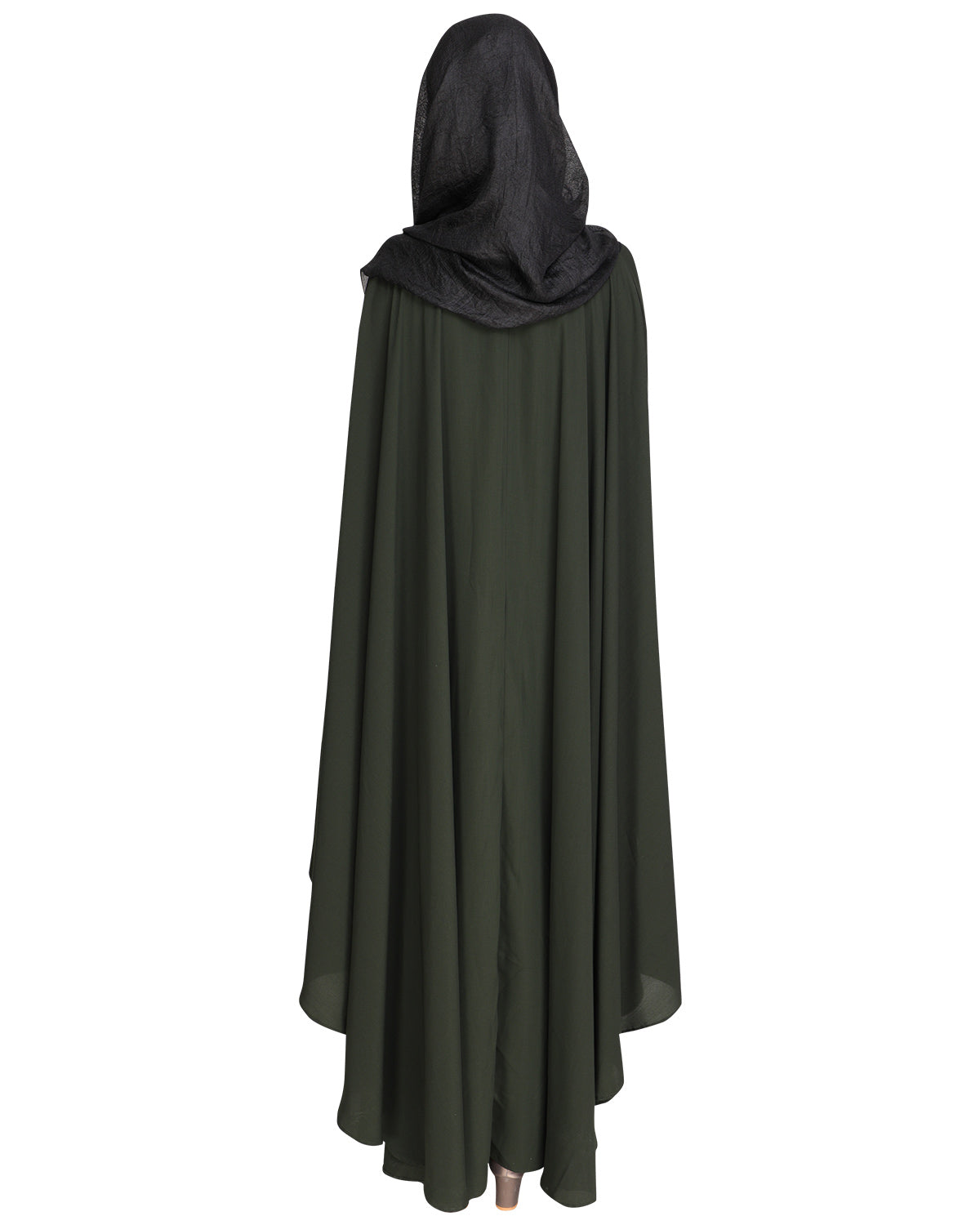Delicate Embroidered Grey Irani Kaftan