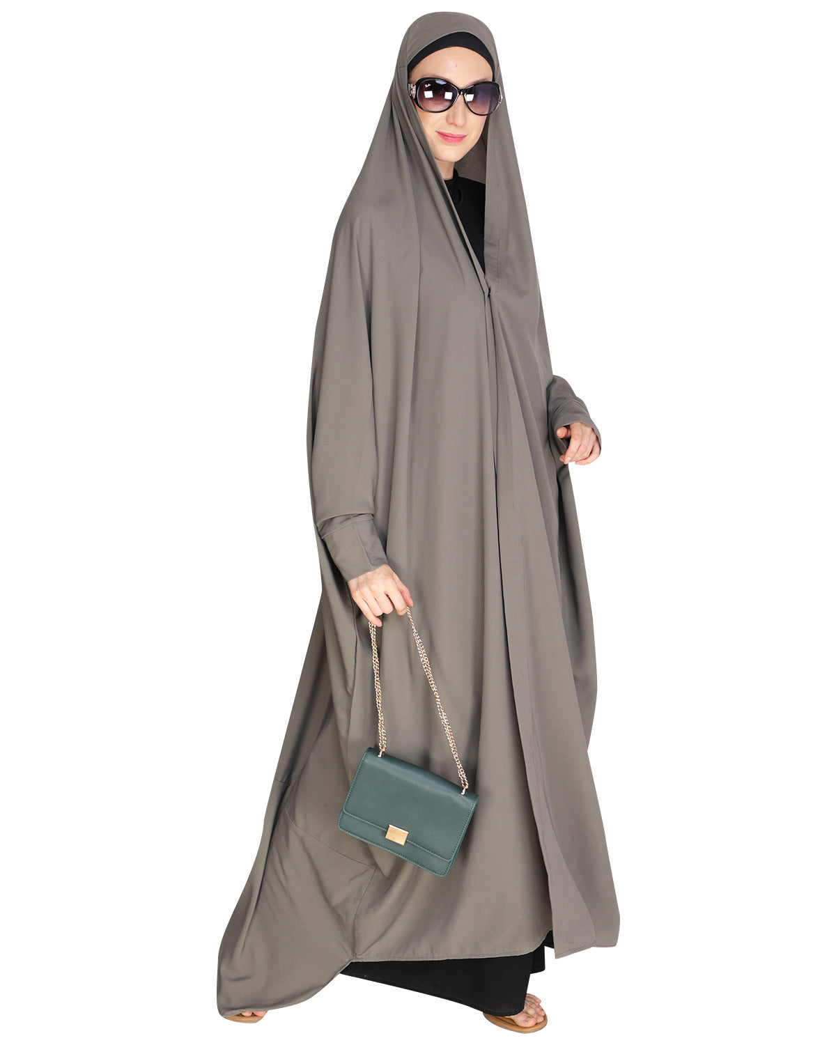 Solid Black Iraqi Chaddar Grey