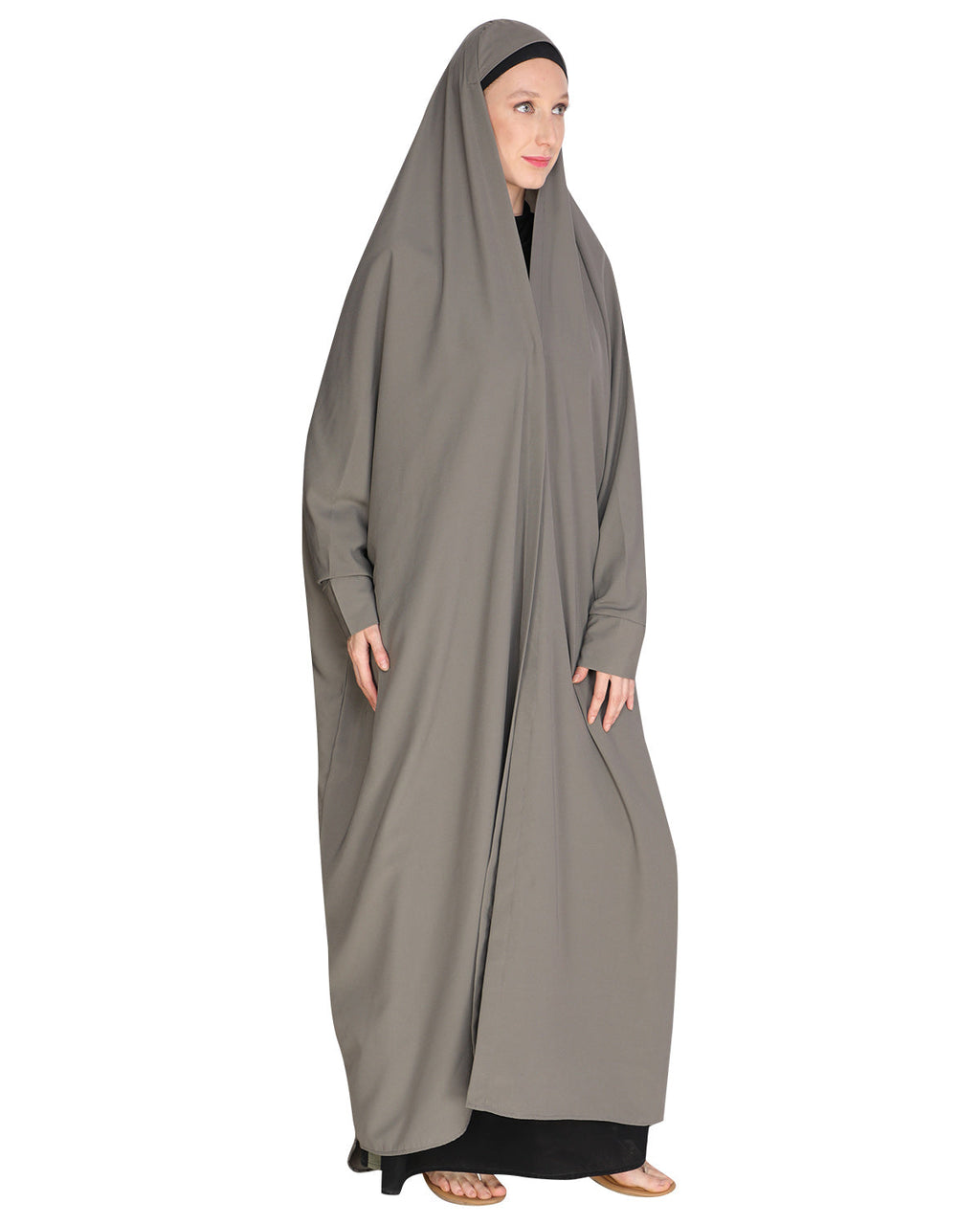Solid Black Iraqi Chaddar Grey