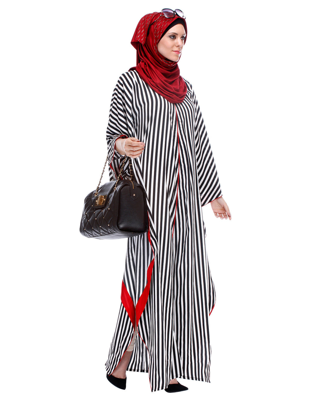 Striped Kaftan Black & White