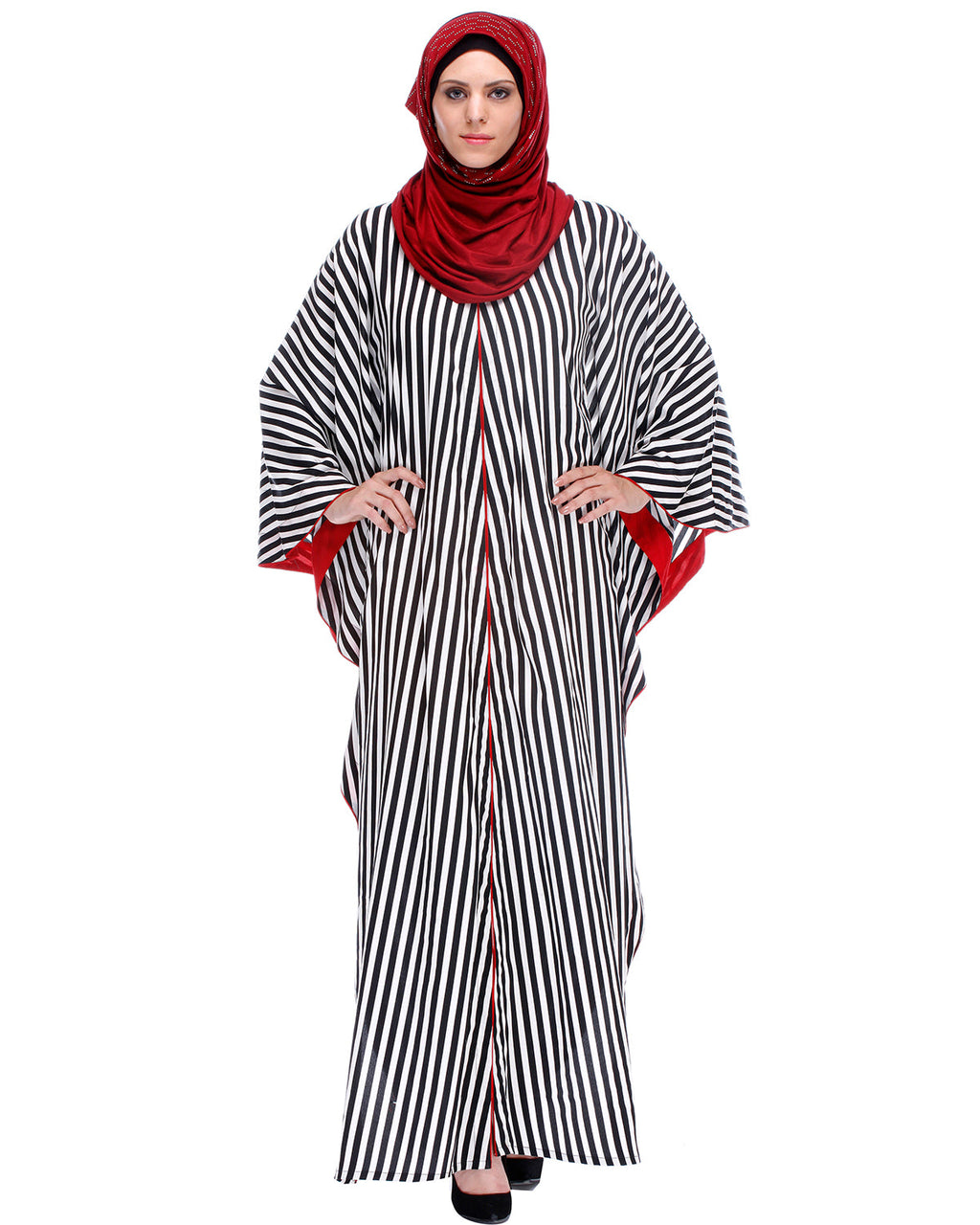 Striped Kaftan Black & White