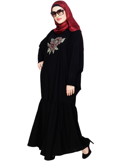 Blossom Black Kaftan