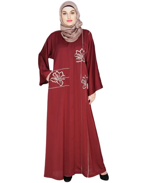 Stellar Wine Dubai Style Abaya