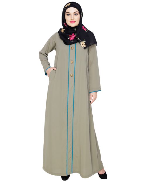 sleek Dead Mint Abaya