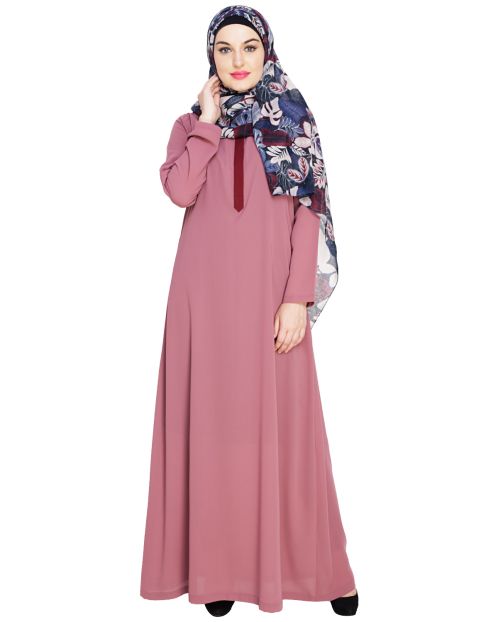 Sober Onion Pink Abaya 