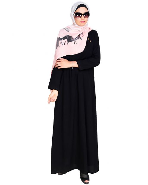 Black Trendy Abaya Dress