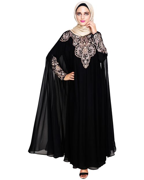 Luxury Black Irani Kaftan