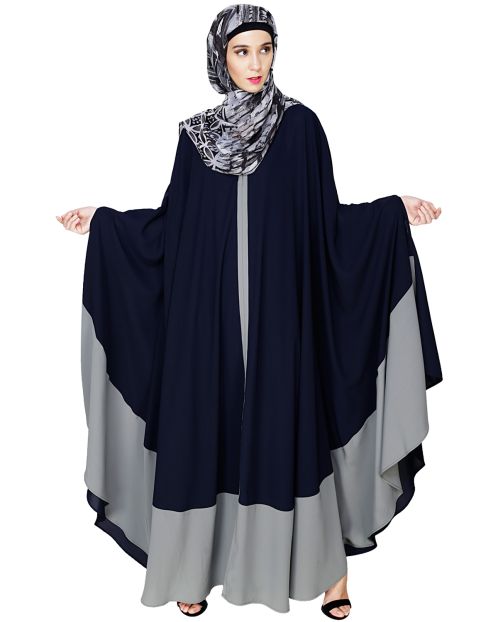  Colour Block Blue Irani Kaftan