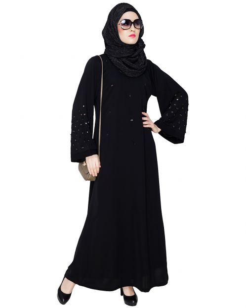 Enchanting Black Dubai Style Abaya