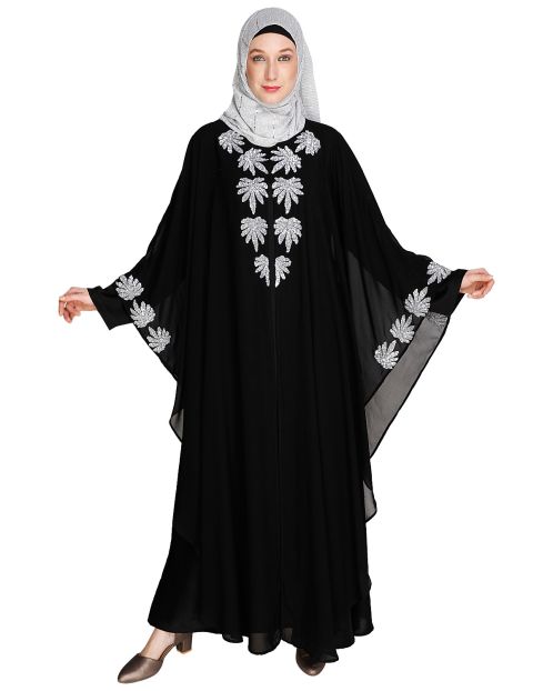 Sequence Enriched Black Kaftan