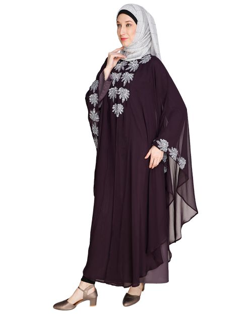 Sequence Enriched Purple Kaftan