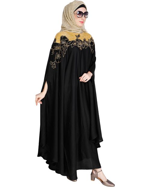 Opulent Black Kaftan