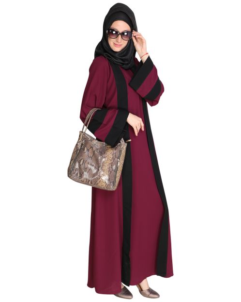 Contemporary Purple Abaya