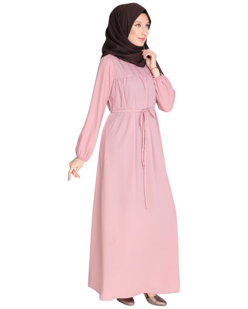 Blush Pink Symetric Maxi Dress