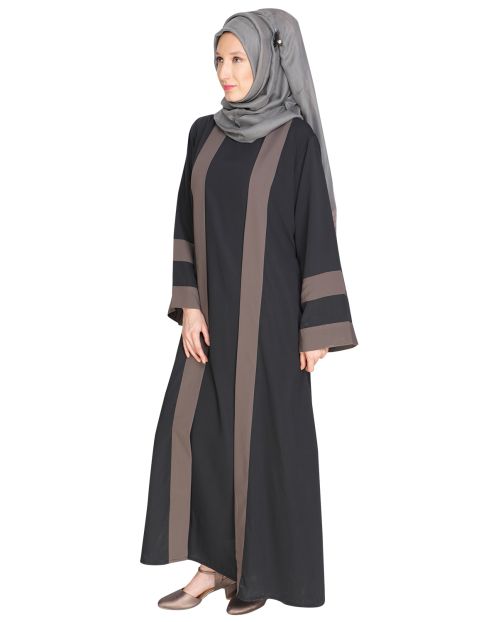 Contemporary Anchor Grey Abaya