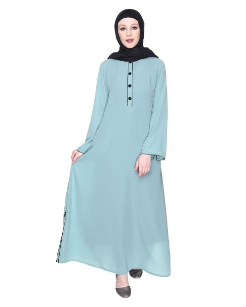 Modest Sage Green Abaya