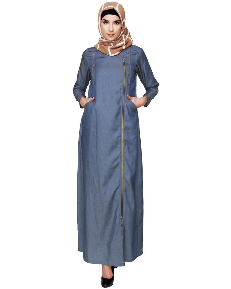 Denim online abaya design