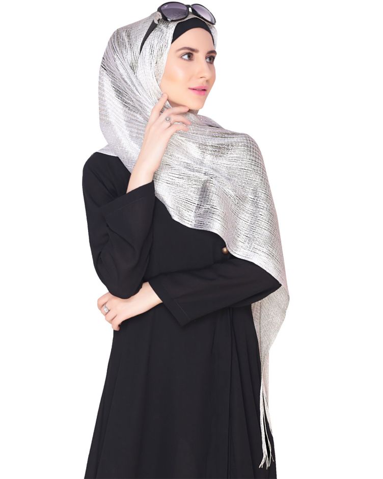dress silver hijab