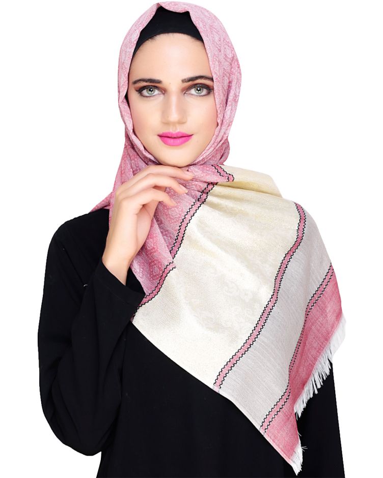 Prissy Maroon Beige Hijab