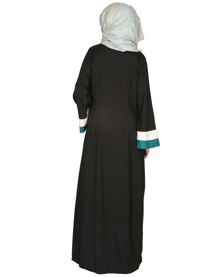 white open abaya