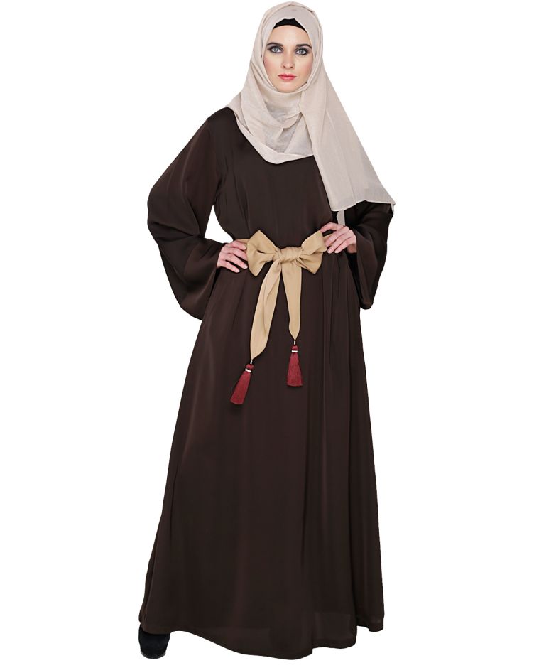 Pretty Abayas Pretty Tasseled Dubai Style Abaya - Main Image