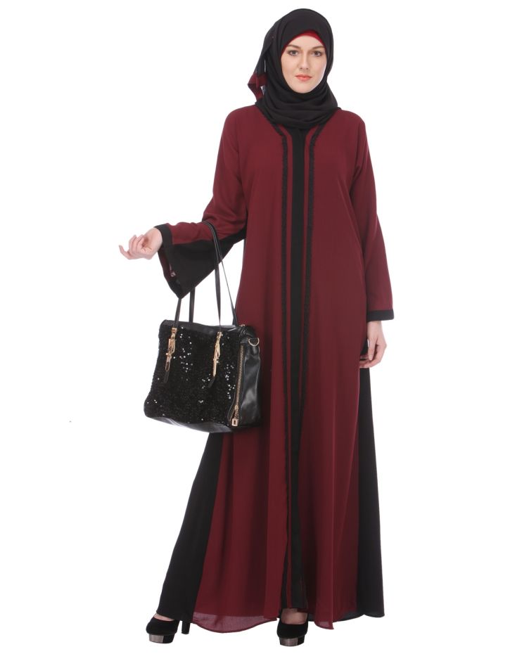 Burgundy abaya online