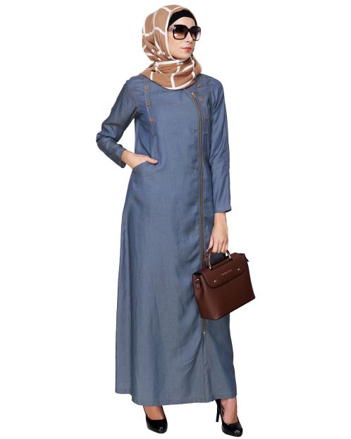 Chic Denim Abaya