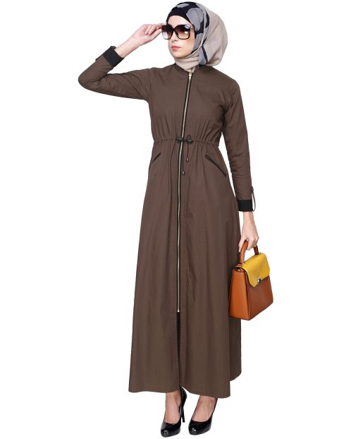 Drawstring Coat Abaya