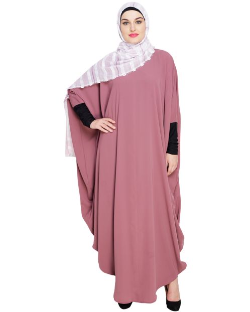 Quirky Jersy Sleeve Onion Pink Kaftan