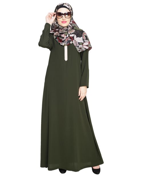 Sober Olive Abaya 