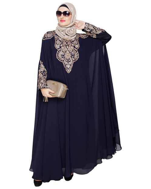 Luxury Blue Irani Kaftan