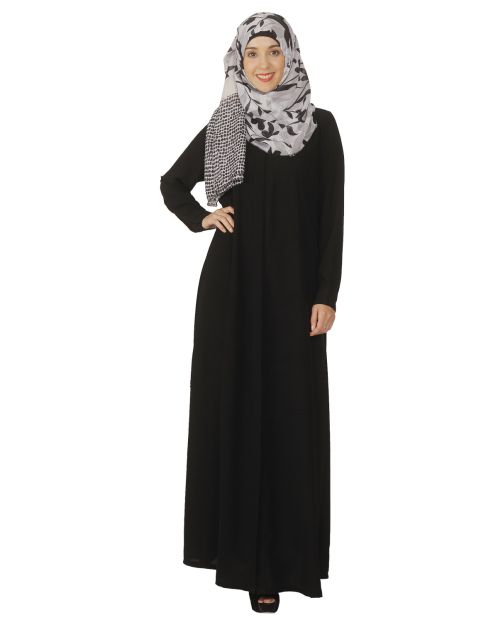 Black Pintuck Abaya