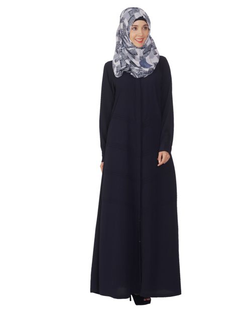 Blue Pintuck Abaya