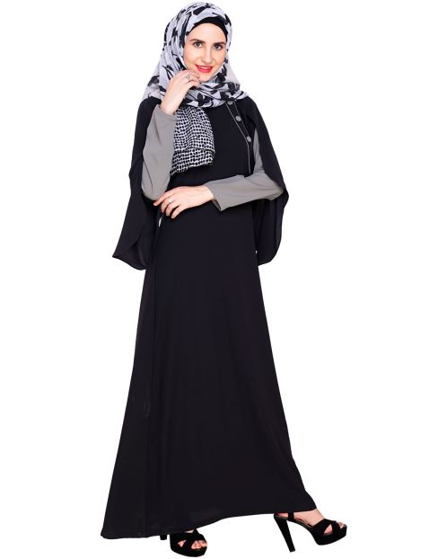 Tulip Sleeved Side Open Abaya