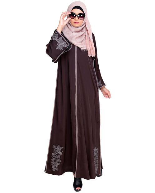 Bewitchting Floral Dubai Style Embroidered Abaya