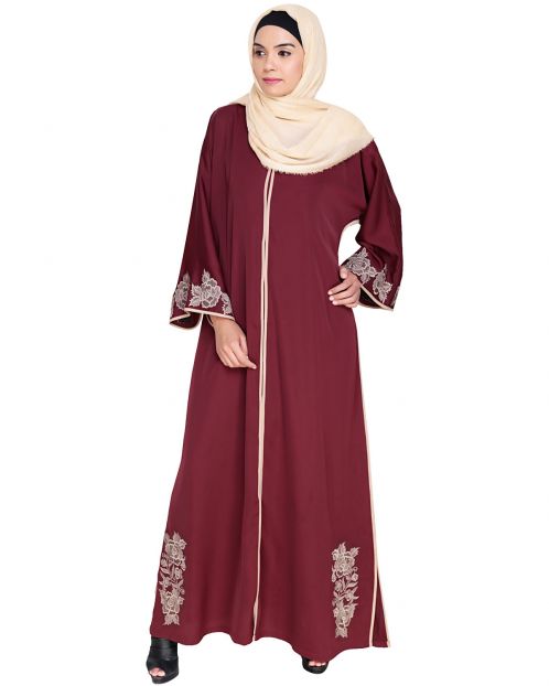 Bewitchting Floral Dubai Style Embroidered Abaya