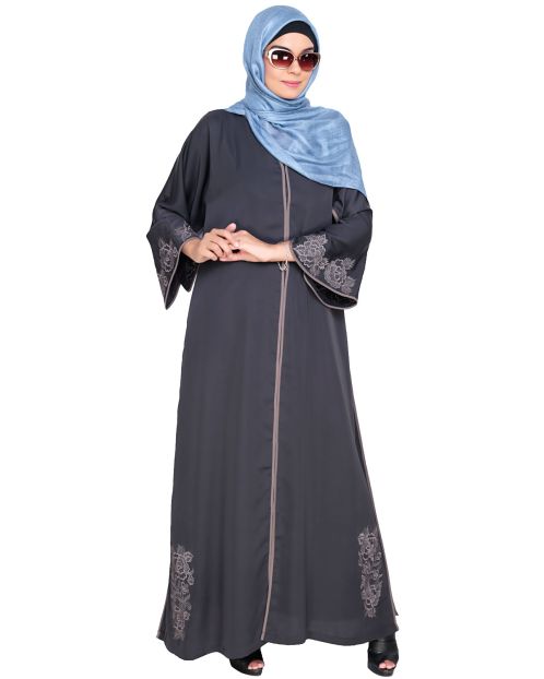 Bewitching Floral Dubai Style  Embroidered Abaya