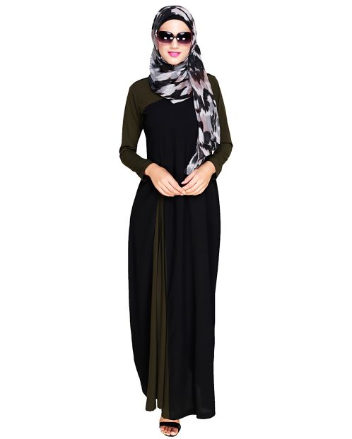 Accordion Side Pleated Abaya