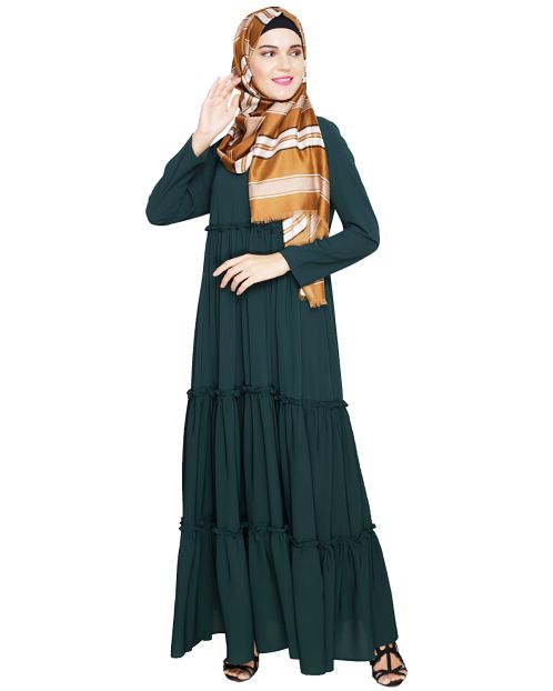 Modest Green Abaya