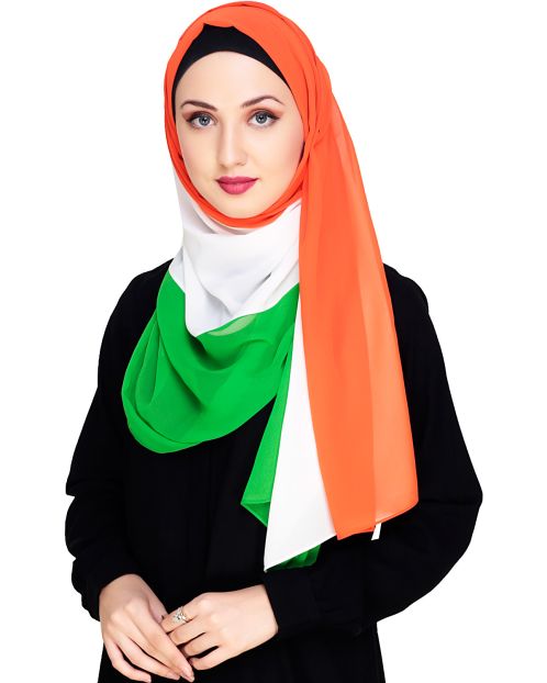 Tri Colour Hijab