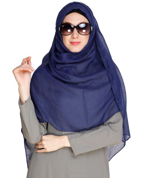 Royal Blue soft Cotton Hijab