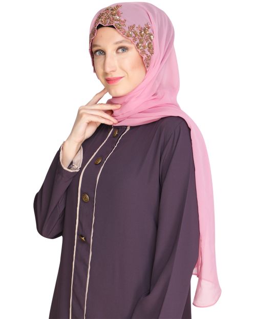 Headshot Pink Partywear Hijab