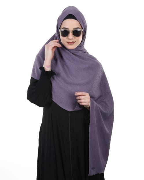 Premium Dark Purple Turkish Hijab