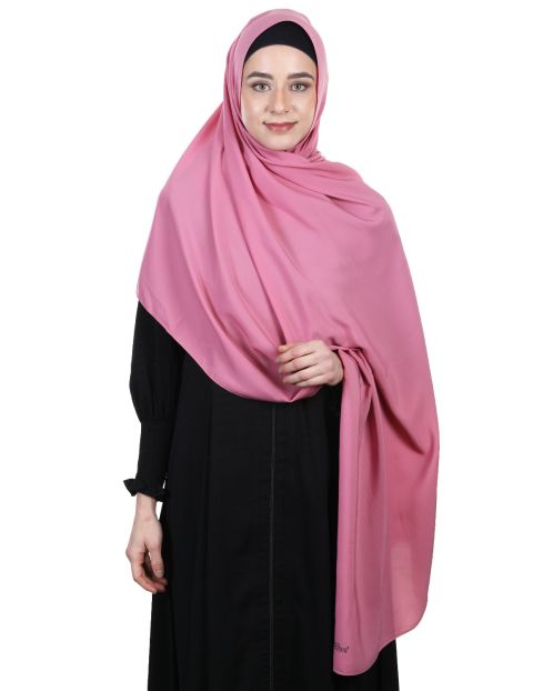 Ultra Smooth and Premium Plain Tea Rose Turkish Hijab
