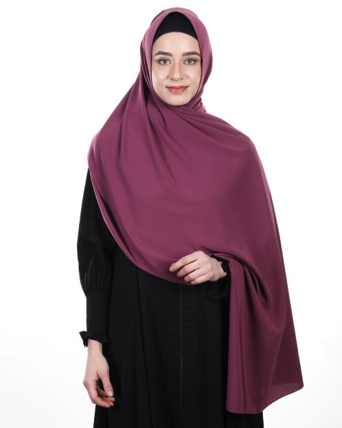 Ultra Smooth and Premium Plain Wine Turkish Hijab