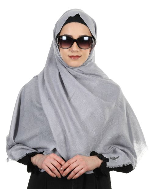 Premium Cotton Shawl Style Light Grey Turkish Hijab